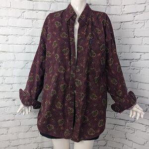 Chaps Ralph Lauren Vintage Button shirt Paisley size large